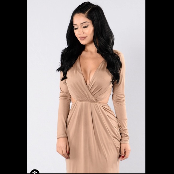 Heaven Must Have Sent You Dress - Taupe - Picture 2 of 7